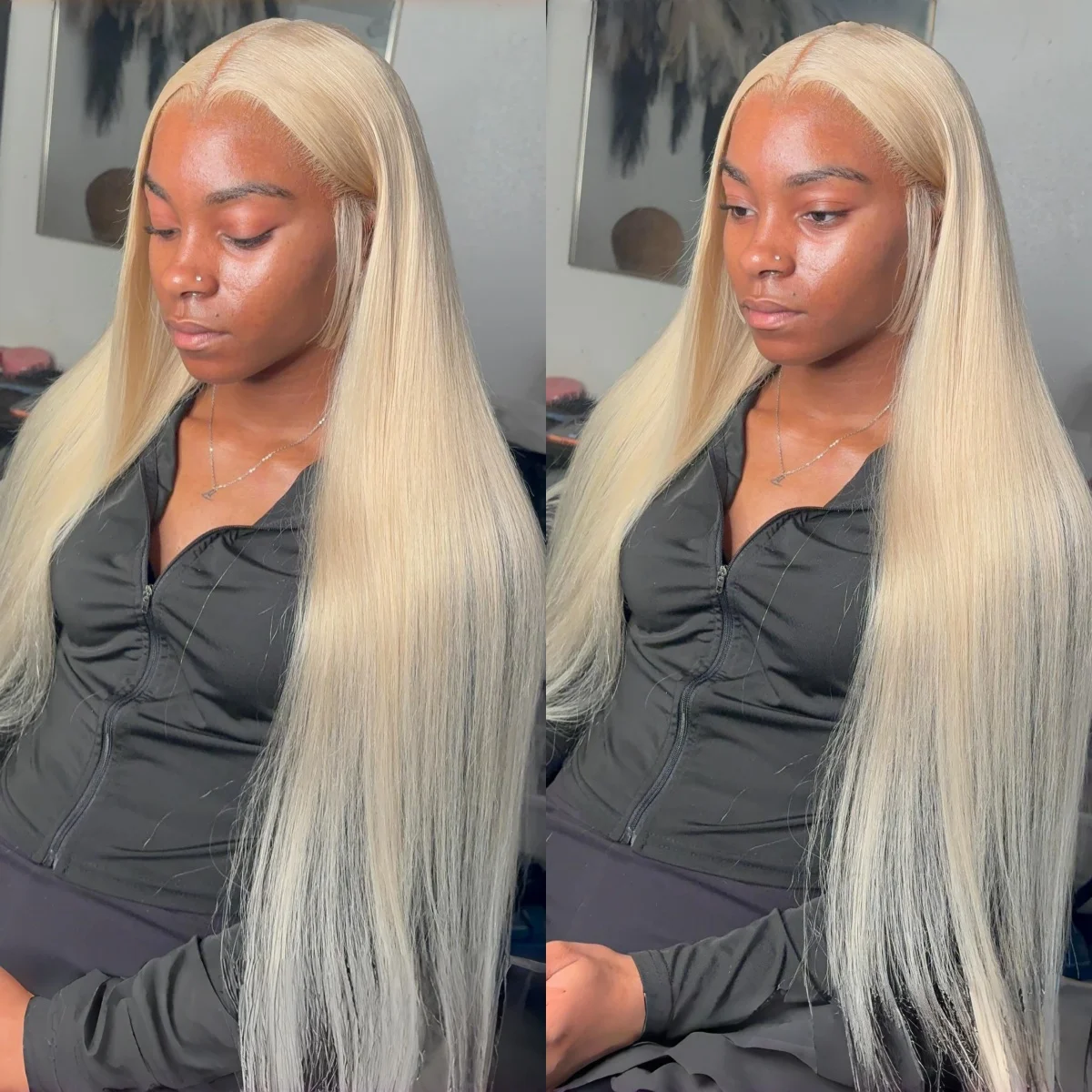 250% 300% Density 613 Honey Blonde Color 13x6 HD Lace Frontal Wigs Pre Plucked Indian Raw Hair Straight 13x4 Lace Front Human Hair Wigs For Women 38 40 inch