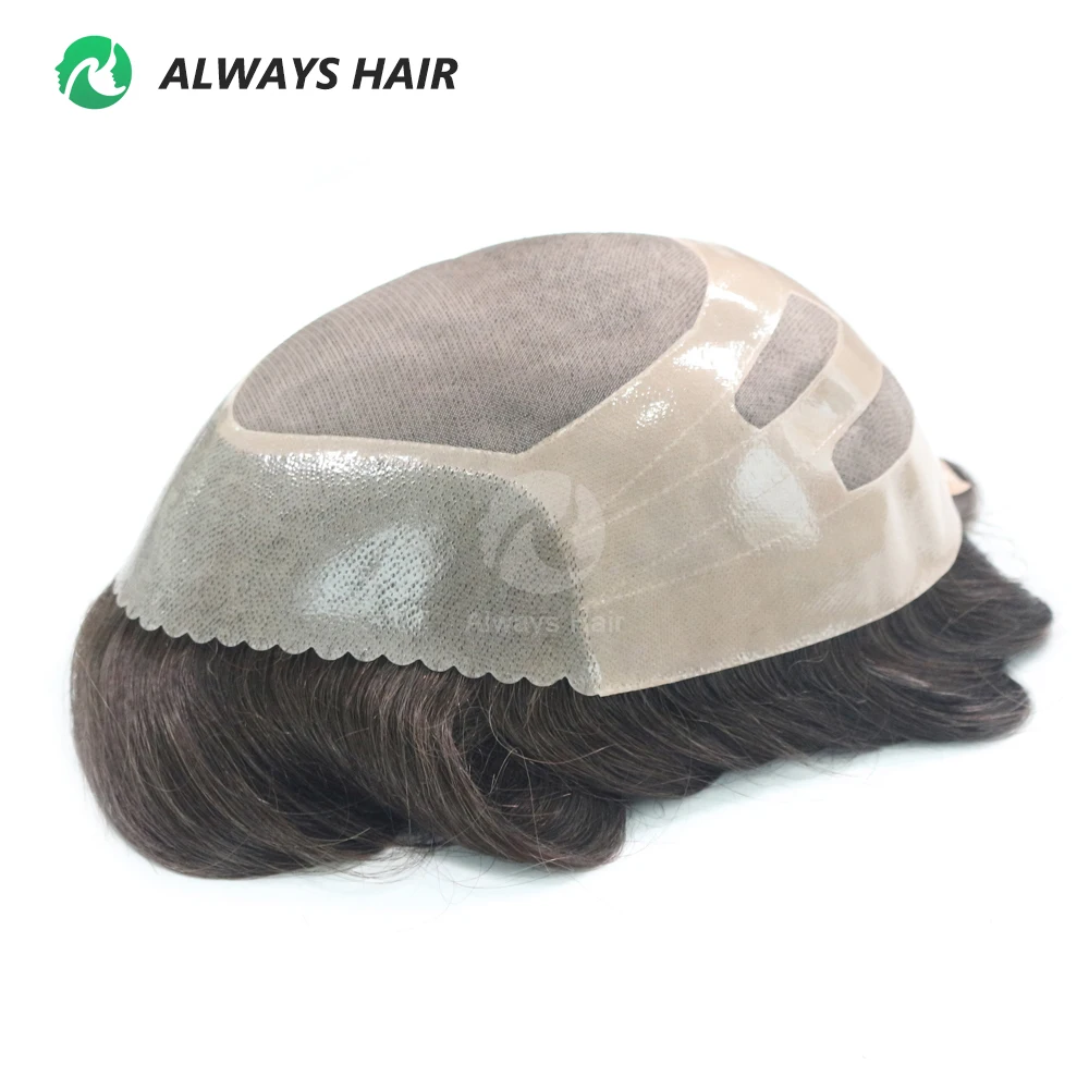 Bond - Durable Indian Human Hair Prosthesis Man Fine Mono Wig Man Toupee