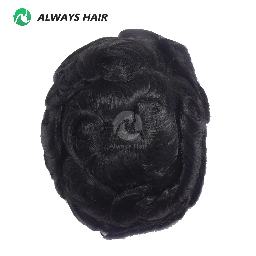 Bond - Durable Indian Human Hair Prosthesis Man Fine Mono Wig Man Toupee