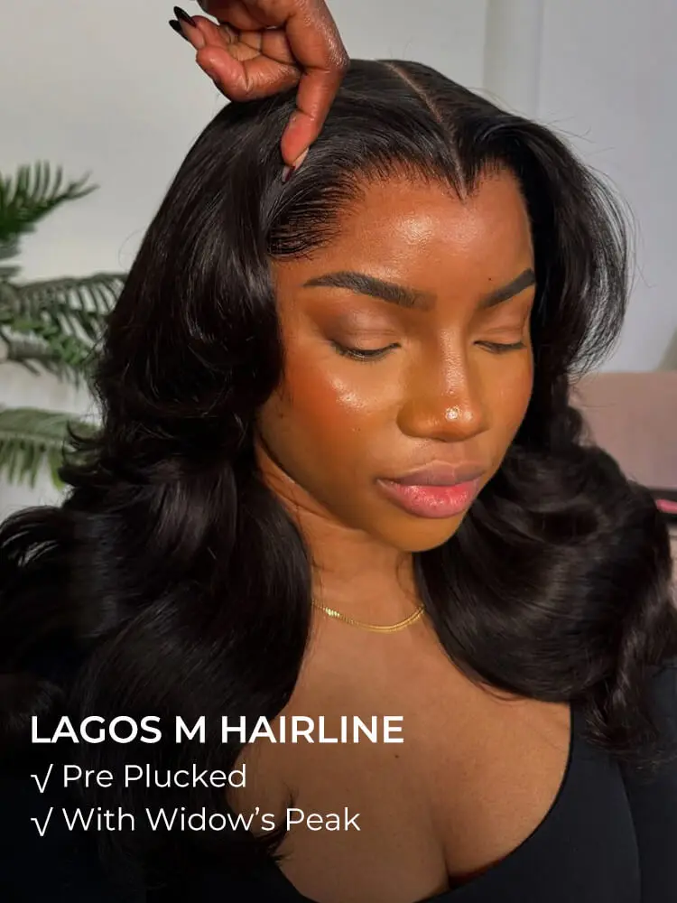 Alipearl Hair Body Wave M Hairline Layered Cut 6x8 Glueless Drawstring Ready To Wear Lace Wig Human Hair 180% Density