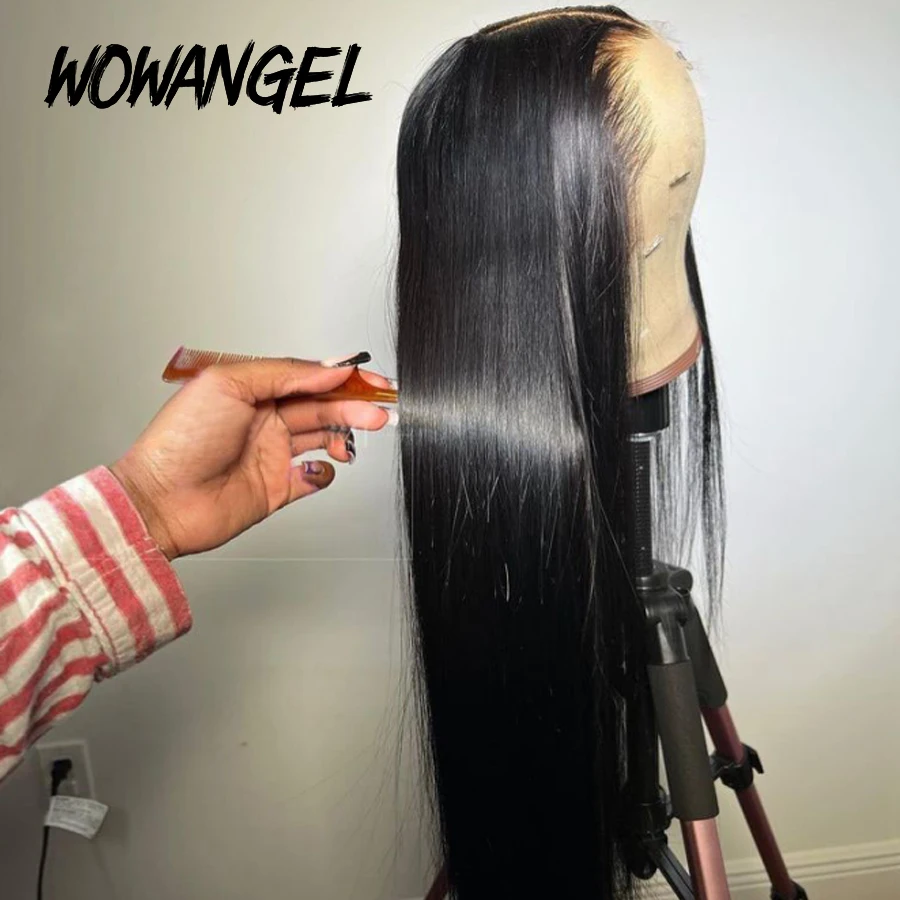 36inch 13x6 HD Lace Frontal Wigs Straight Invisible HD Lace Melt Skins Silk Natural Scalp 5x5 Lace Closure Wigs Human Hair Wigs
