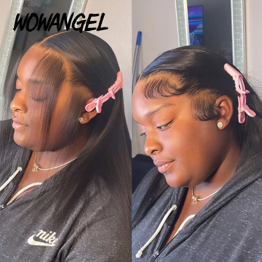 36inch 13x6 HD Lace Frontal Wigs Straight Invisible HD Lace Melt Skins Silk Natural Scalp 5x5 Lace Closure Wigs Human Hair Wigs