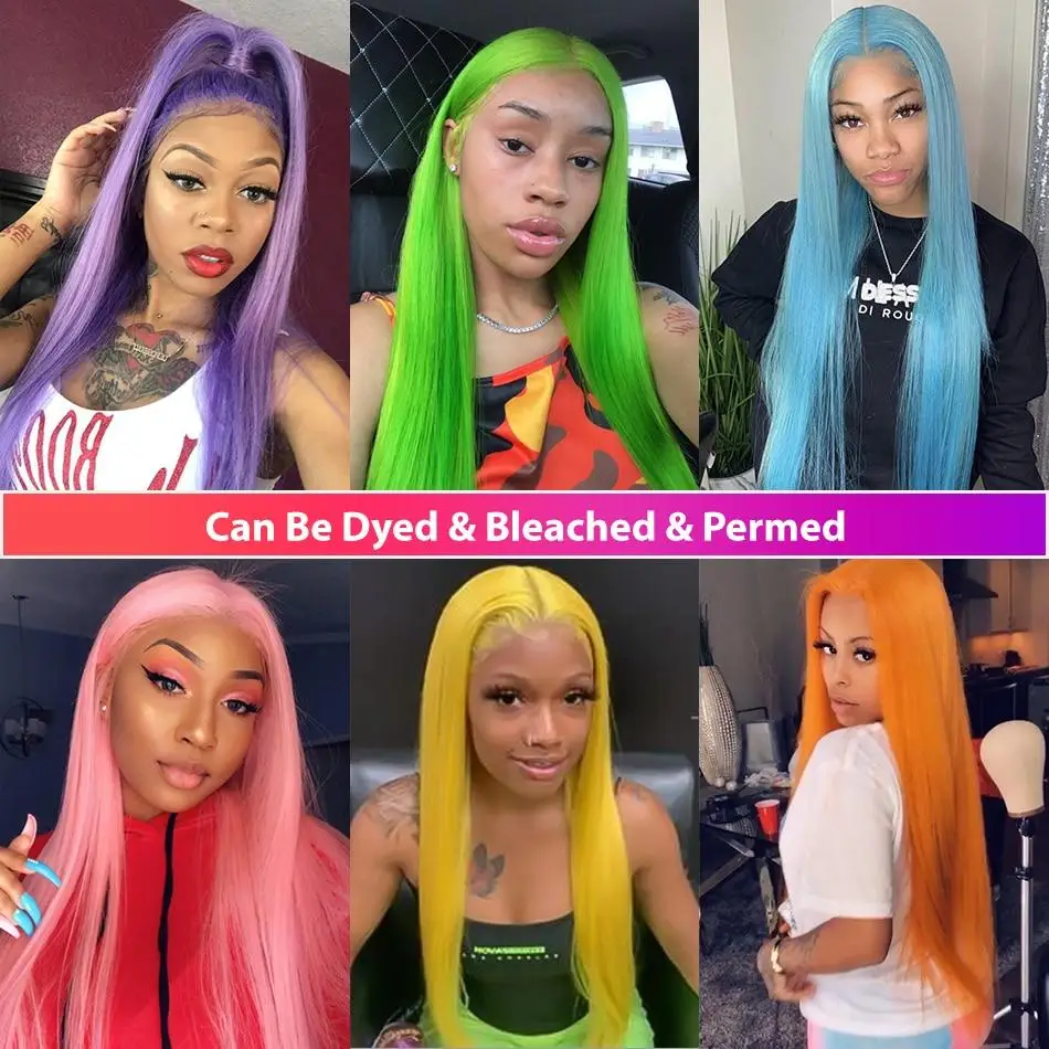 38 Inch 613 Blonde 13X6 HD Transparent Lace Front Wigs Human Hair 200 Density Straight Lace Frontal Human hair Wigs Pre Plucked