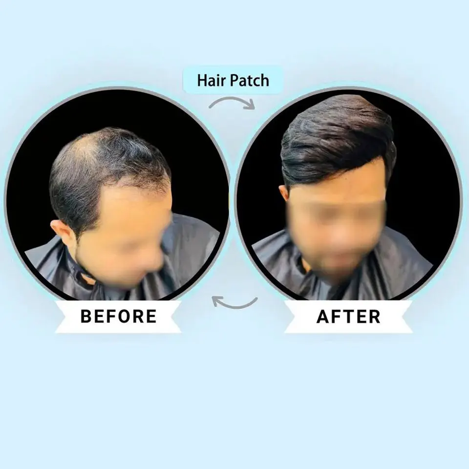 6*8/ 6*9/ 7*9 Breathable Fine Mono With PU Toupee Men #1B 6Inch Men's Wig Human Hair Toupee Men's Replacement Systems Unit Wig
