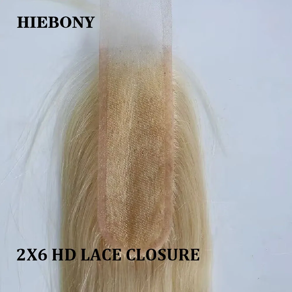 HiEbony 613 Color 13x6 HD Lace Frontal Body Wave Melt Skin 5x5 6x6 HD Lace Closure Straight 100% Human Hair 13x4 HD Lace Frontal