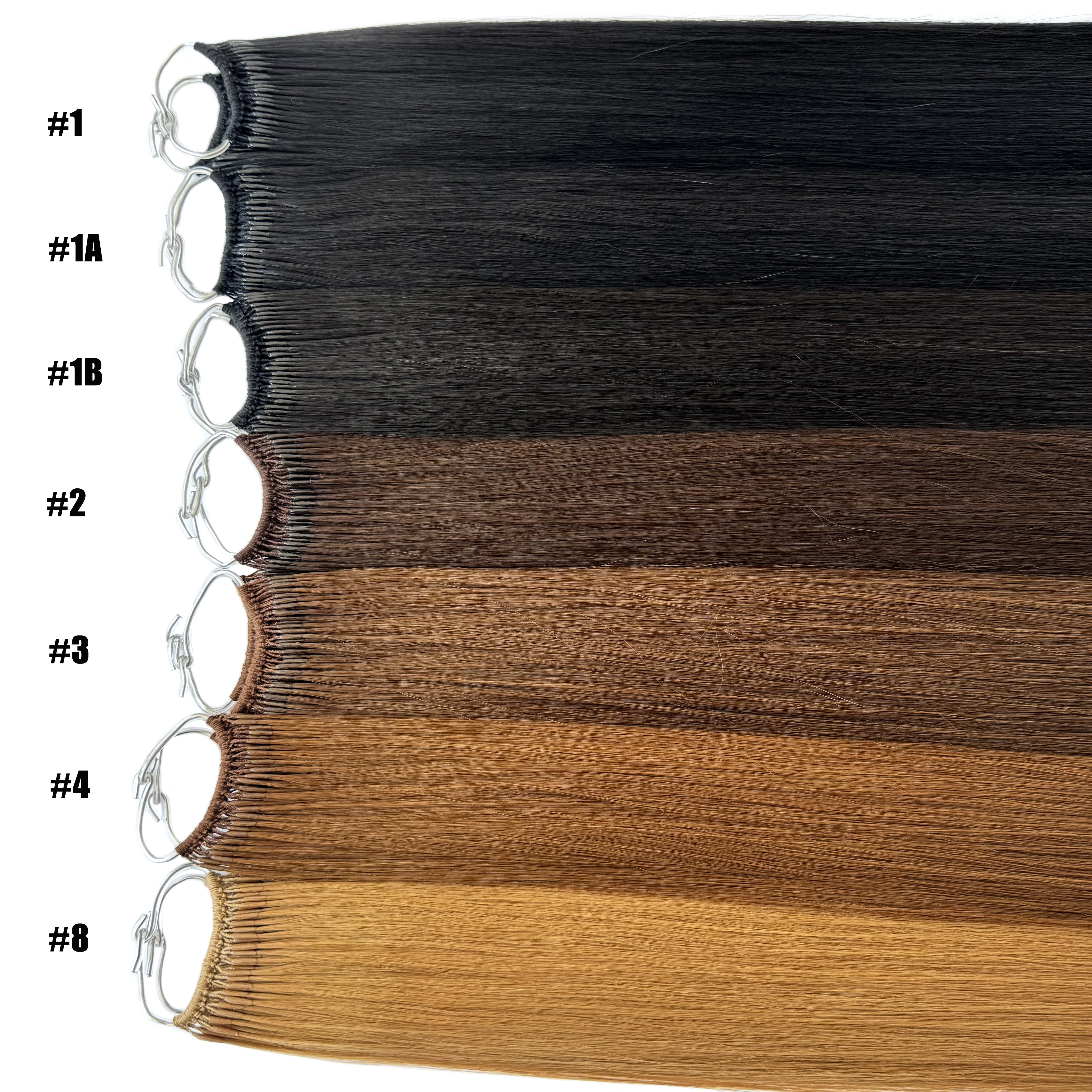 Straight Korea Popular Cotton String Twins Tip Hair Extensions Brazilian Remy Hair 0.5G/Pcs Keratin I-Tip Human Hair For Woman
