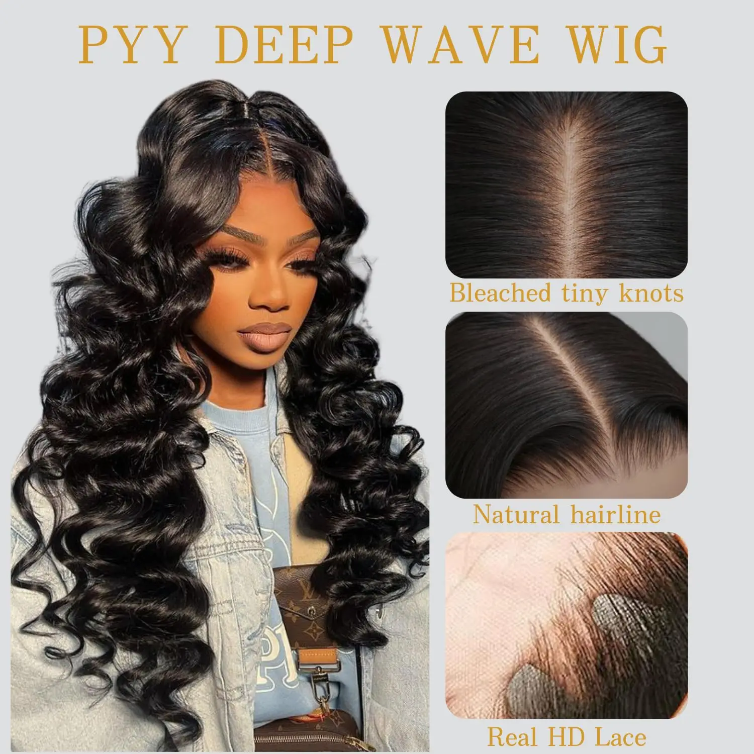HD Loose Deep Wave Lace Front Wigs Human Hair Natural Black Pre Plucked With Baby Hair Wigs Brazilian Human Hair With Baby Hair