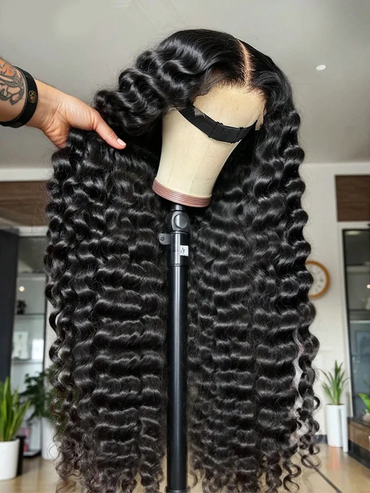 HD Loose Deep Wave Lace Front Wigs Human Hair Natural Black Pre Plucked With Baby Hair Wigs Brazilian Human Hair With Baby Hair
