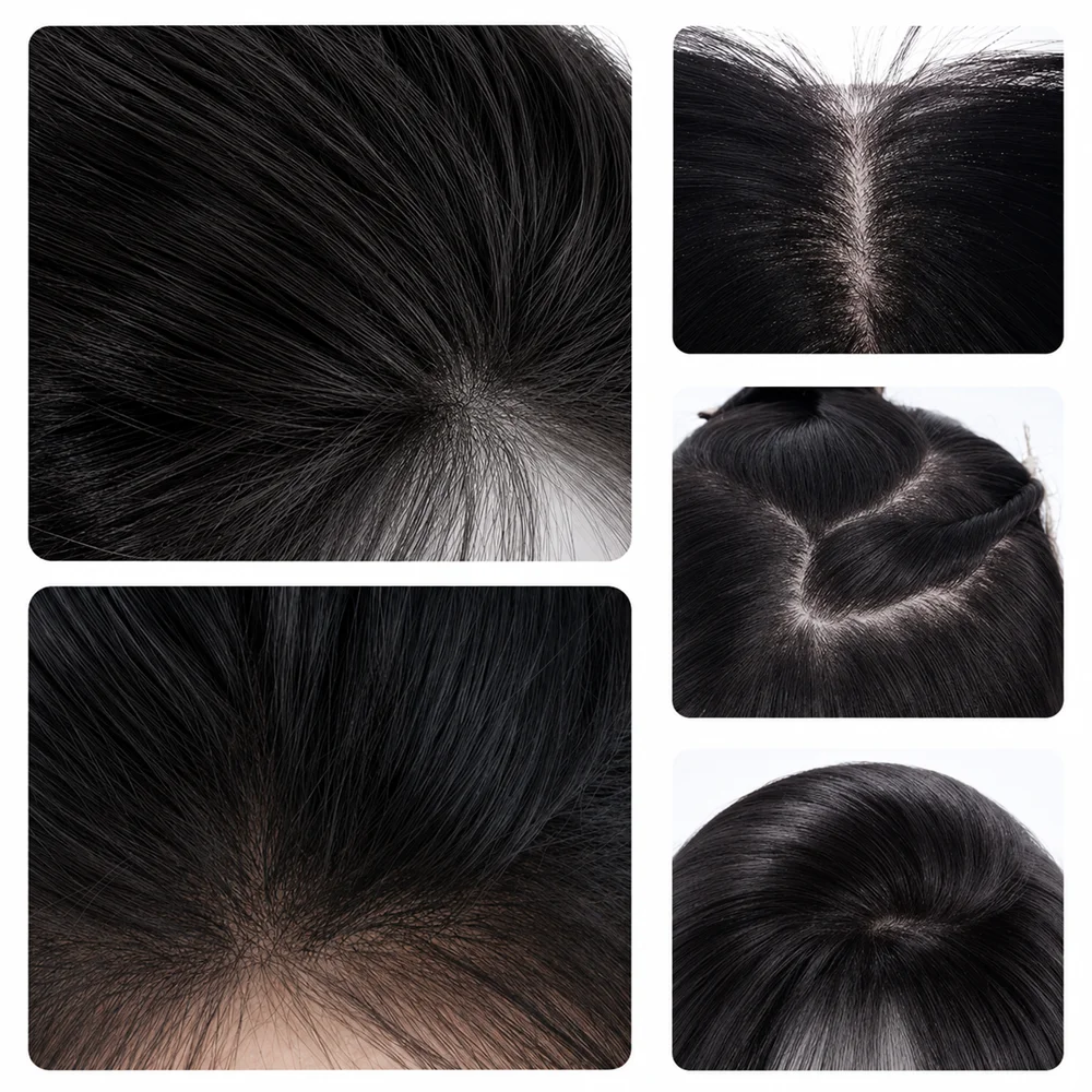 10inch Dark Brown Pu Wig Silk Base Short Yaki Bob Human Hair Wig for Women Italian Yaki 5X5 Silk Base Wigs Human Hair 180density