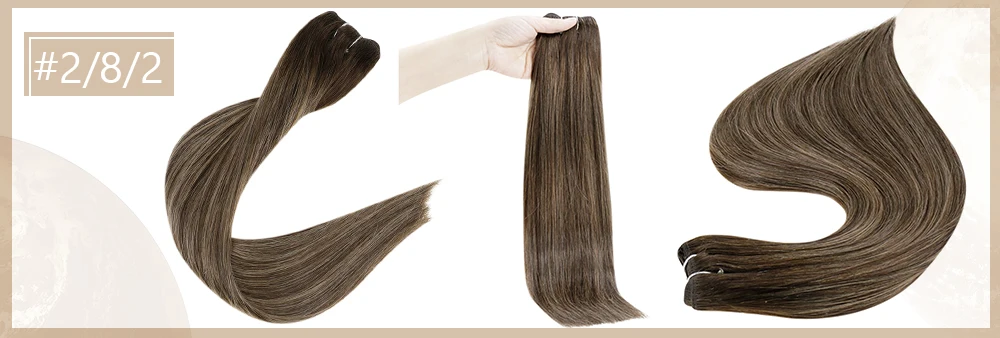 Full Shine Hair Bundles 100% Human Hair Weft Extensions Ombre Blonde Color100g Sew In Silky Straight Remy Skin Double Weft