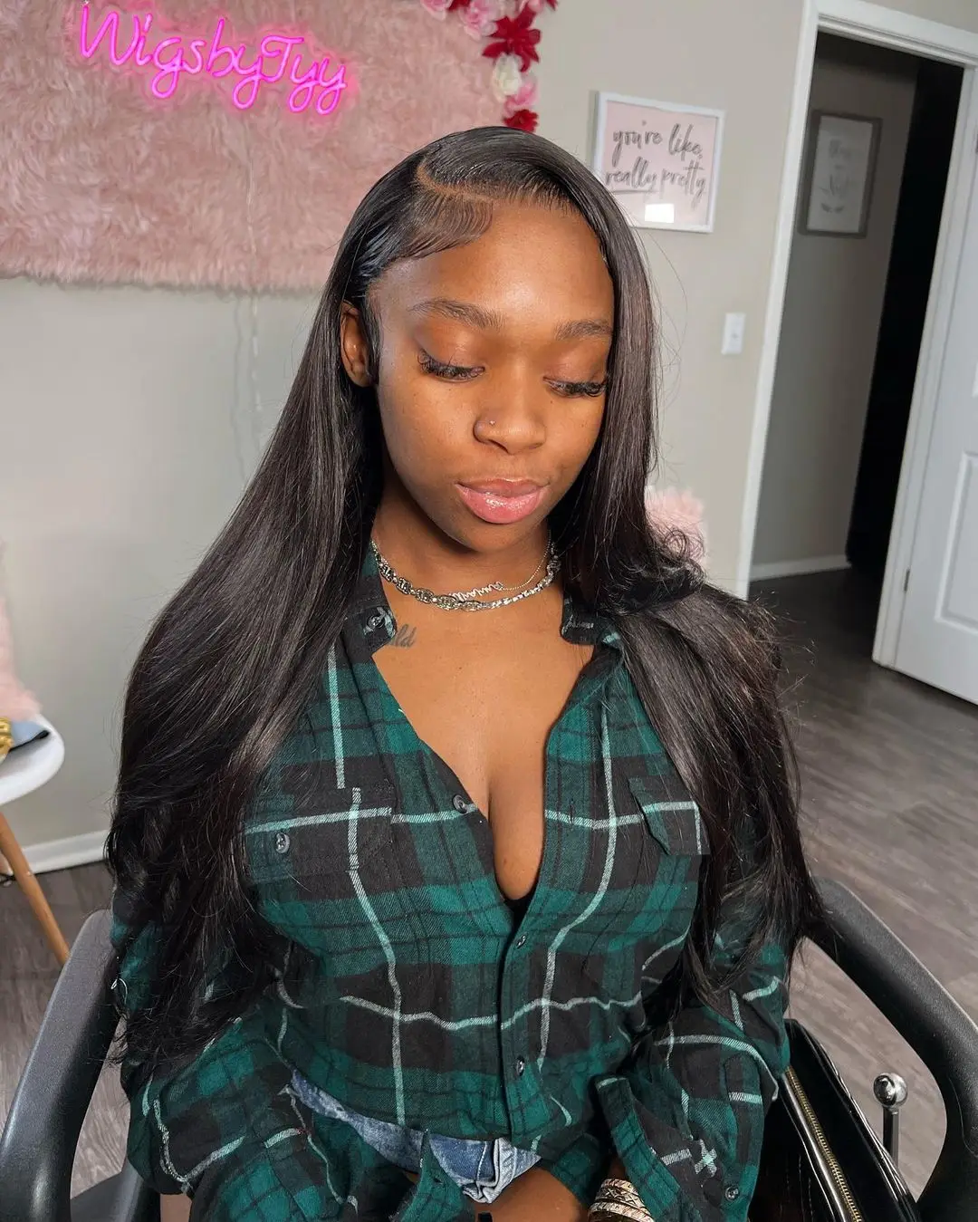 Silky Straight Glueless Wigs Preplucked 13x6 Lace Front Wigs Human Hair Pre Plucked 40 42 Inch Bone Straight Human Hair Wig 300% Density 13x4 HD Lace Frontal Wigs for Women Natural Black Raw Virgin Vietnamese Free Part Invisible Swiss Hd Lace Full Wigs