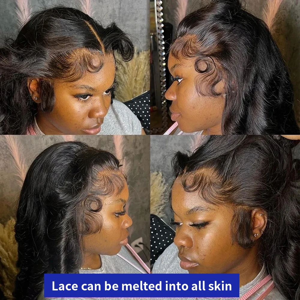 Silky Straight Glueless Wigs Preplucked 13x6 Lace Front Wigs Human Hair Pre Plucked 40 42 Inch Bone Straight Human Hair Wig 300% Density 13x4 HD Lace Frontal Wigs for Women Natural Black Raw Virgin Vietnamese Free Part Invisible Swiss Hd Lace Full Wigs