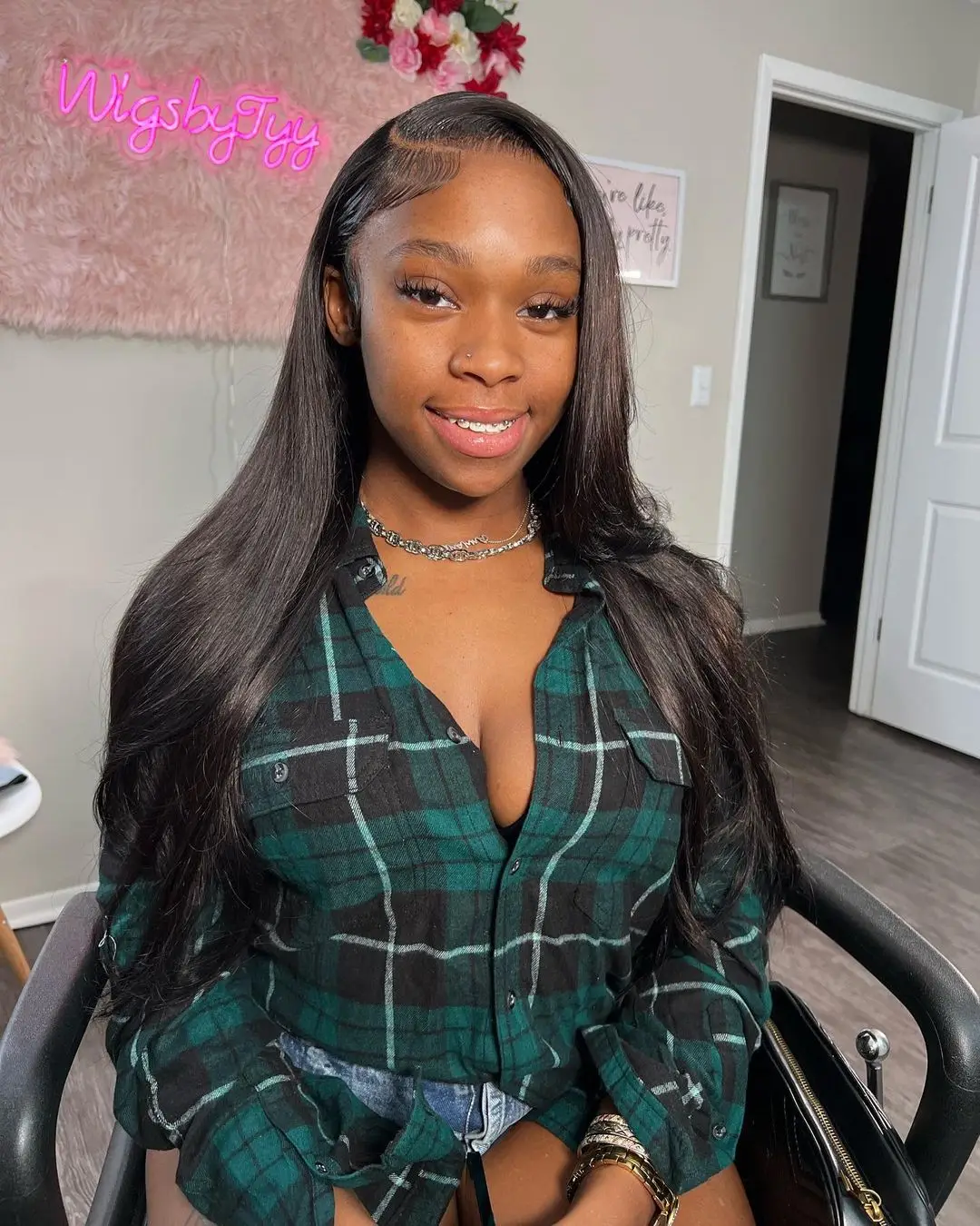 Silky Straight Glueless Wigs Preplucked 13x6 Lace Front Wigs Human Hair Pre Plucked 40 42 Inch Bone Straight Human Hair Wig 300% Density 13x4 HD Lace Frontal Wigs for Women Natural Black Raw Virgin Vietnamese Free Part Invisible Swiss Hd Lace Full Wigs