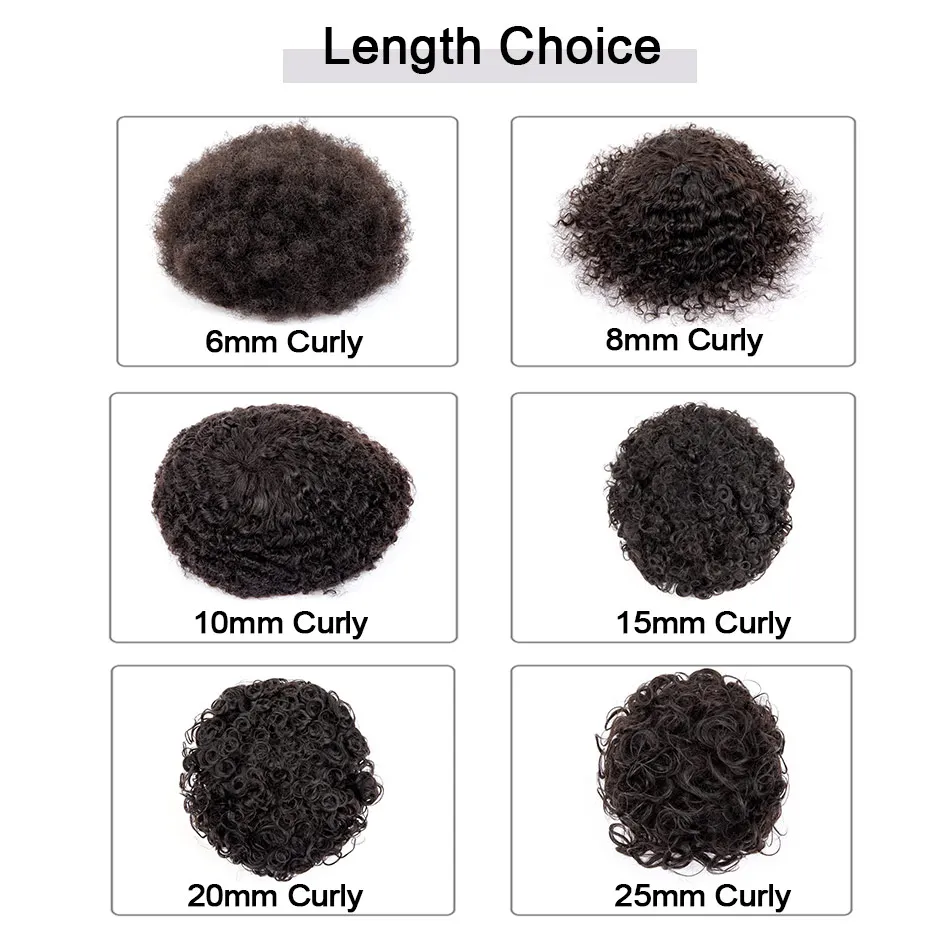 Lace Pu Toupee Hair Men Curly Wigs Human Hair Men's Lace Australia Male Hair Prosthesis Natural Man Wig Hair System Wig For Men
