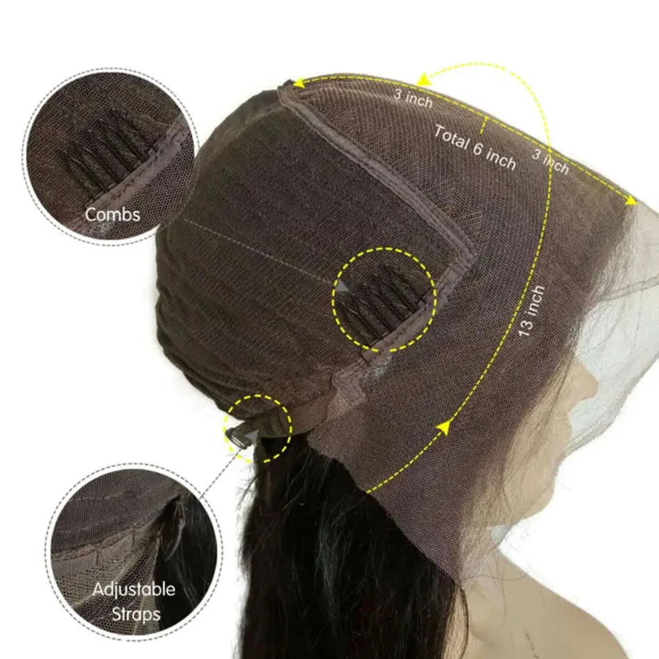 Hesperis Deep Wave Human hair Wig With Bangs Brazilian Remy 13x6 Lace Front Short Bob Cut Men Wigs Transparent Lace Frontal Wigs