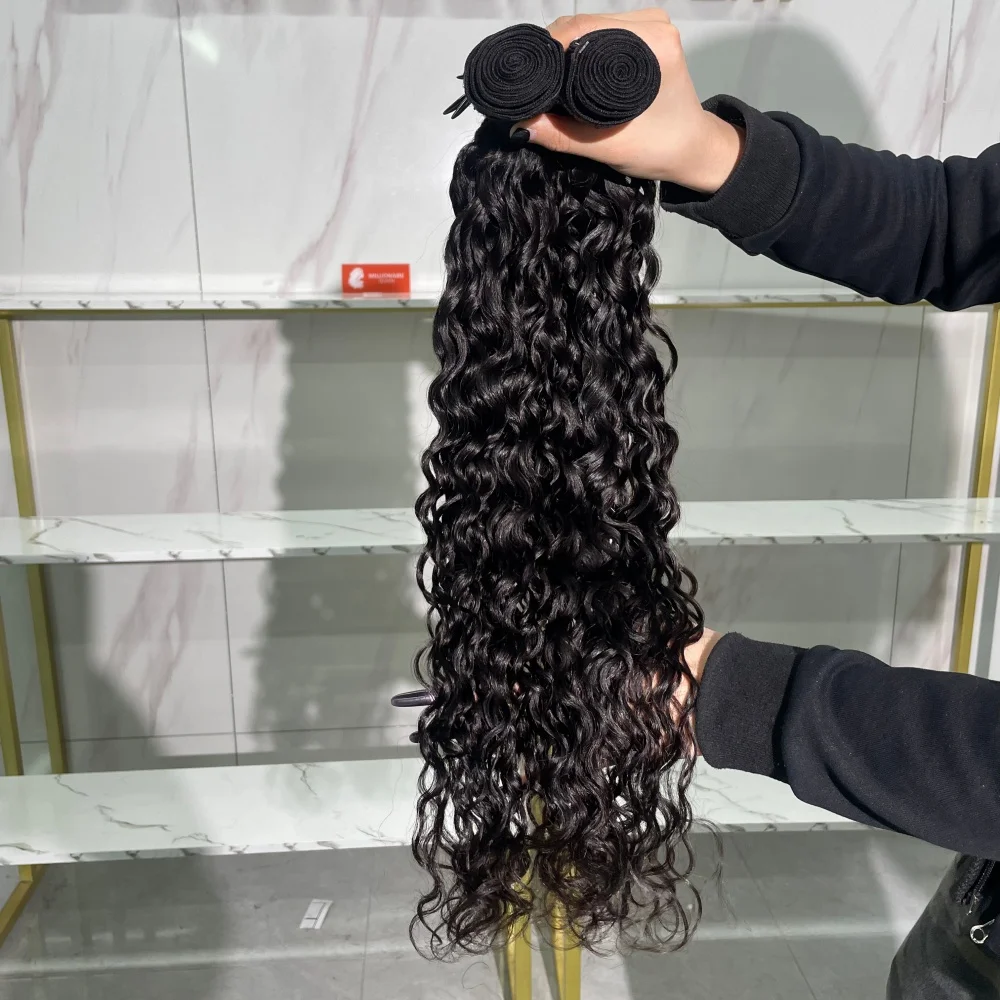 12A Ocean Wave Bundles 100% Virgin Human Hair Quality Double Drawn Vietnamese Hairs Extensions On Clearance Millionaire Queen