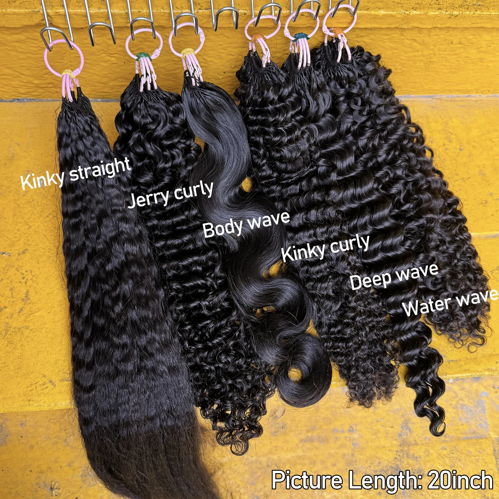 Feather Crochet Human Hair Pre-Separated Curly Bulk Hair for Braiding Human Hair Knotless Crochet Hair Extensions 14-18inch