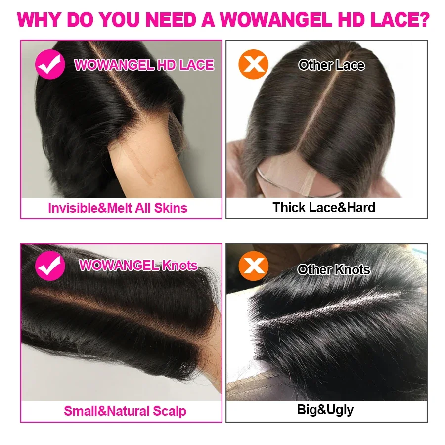 2x6 HD Lace Closure Only Body Wave Human Hair Pre Plucked Skinlike Deep Parting Kim K Closure Invisible Swiss Lace Remy Hair
