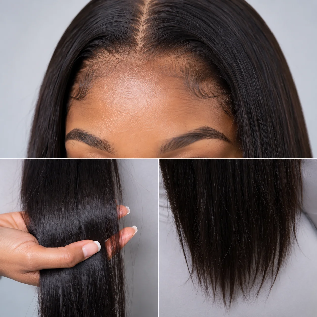 26-34 Inch Straight Lace Frontal Human Hair Wigs Brazilian Bone Straight Style 13x6 Transparent Lace Front Wig 250 Density Pre Plucked Natural Hairline Smooth Human Hair Wigs For Women Different Occasion Fashion Styling