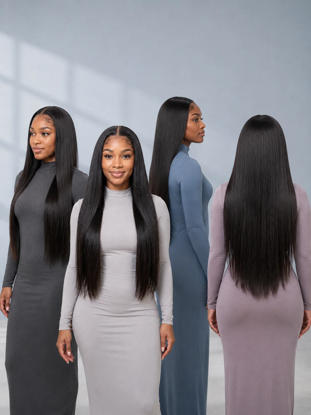 26-34 Inch Straight Lace Frontal Human Hair Wigs Brazilian Bone Straight Style 13x6 Transparent Lace Front Wig 250 Density Pre Plucked Natural Hairline Smooth Human Hair Wigs For Women Different Occasion Fashion Styling