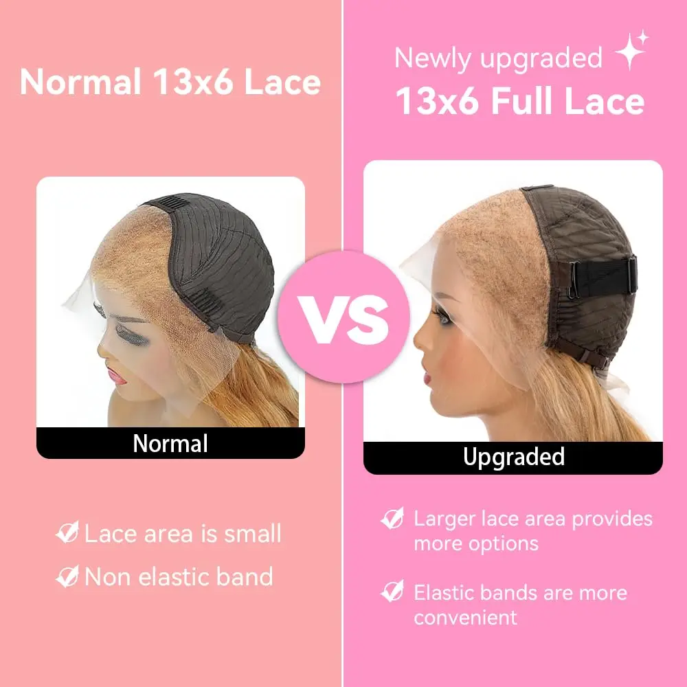 220% Body Wave 27# Honey Blonde 13x6 HD Lace Front Human Hair Wigs 32 Inch Brazilian 13x4 Preplucked Colored Lace Frontal Wigs