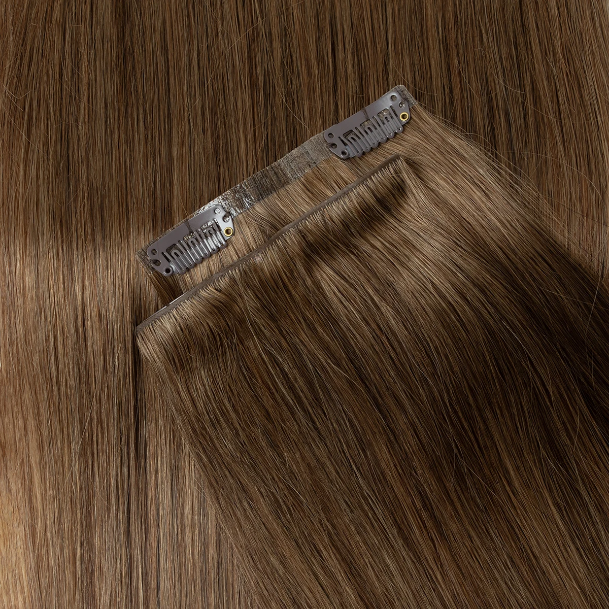 Invisible Clip In Hair Extension Injected PU Tape Weft Clip in Human Hair Extension 7Pcs/set 12-24inch 100G 120G Clip On Hair