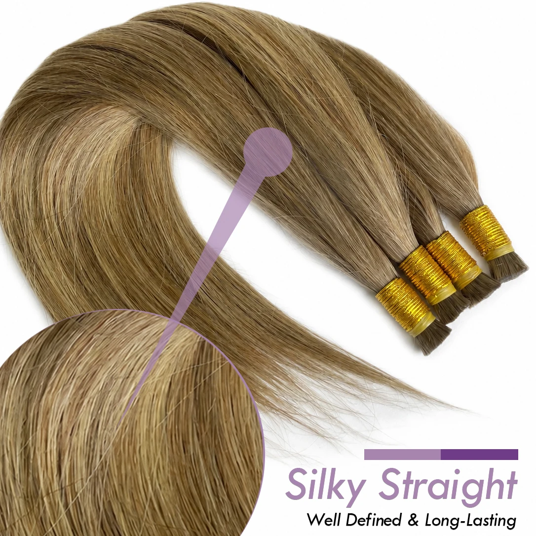 Human Braiding Hair Ash Brown Straight Bulk Human Hair For Braiding No Weft 100% Unprocessed Brazilian Human Hair Braiding Hair