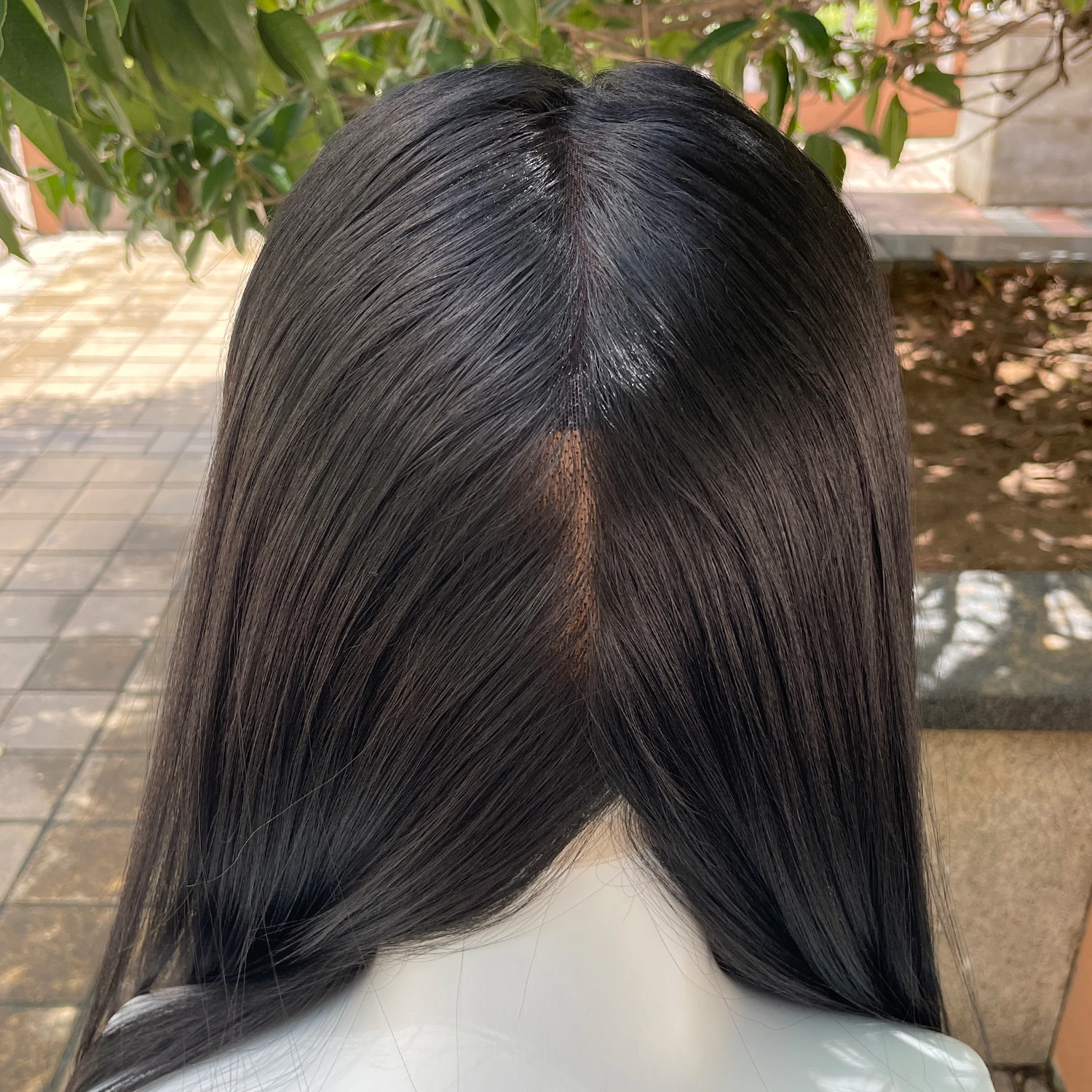 #1B Jet Black Synthetic Hair Full Lace Wigs for Black Women Heat Resistant 26 Inch Long Straight Full Hand Tied Free Part 150%