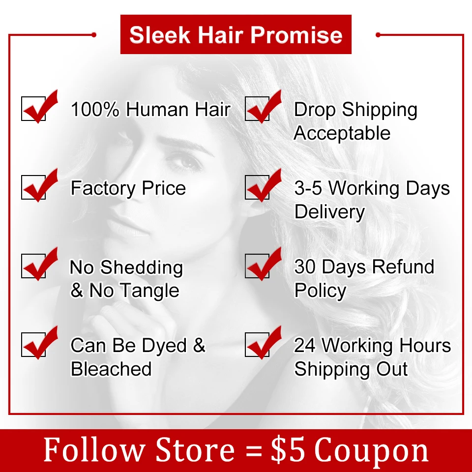 Sleek Brazilian Straight Hair Bundles With Closure S PINK 8 Hair Weave 10-26 Inches Remy Human Hair 3 Bundles With Closure