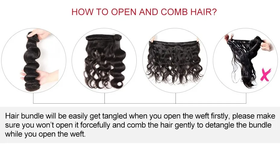 Sleek Brazilian Straight Hair Bundles With Closure S PINK 8 Hair Weave 10-26 Inches Remy Human Hair 3 Bundles With Closure