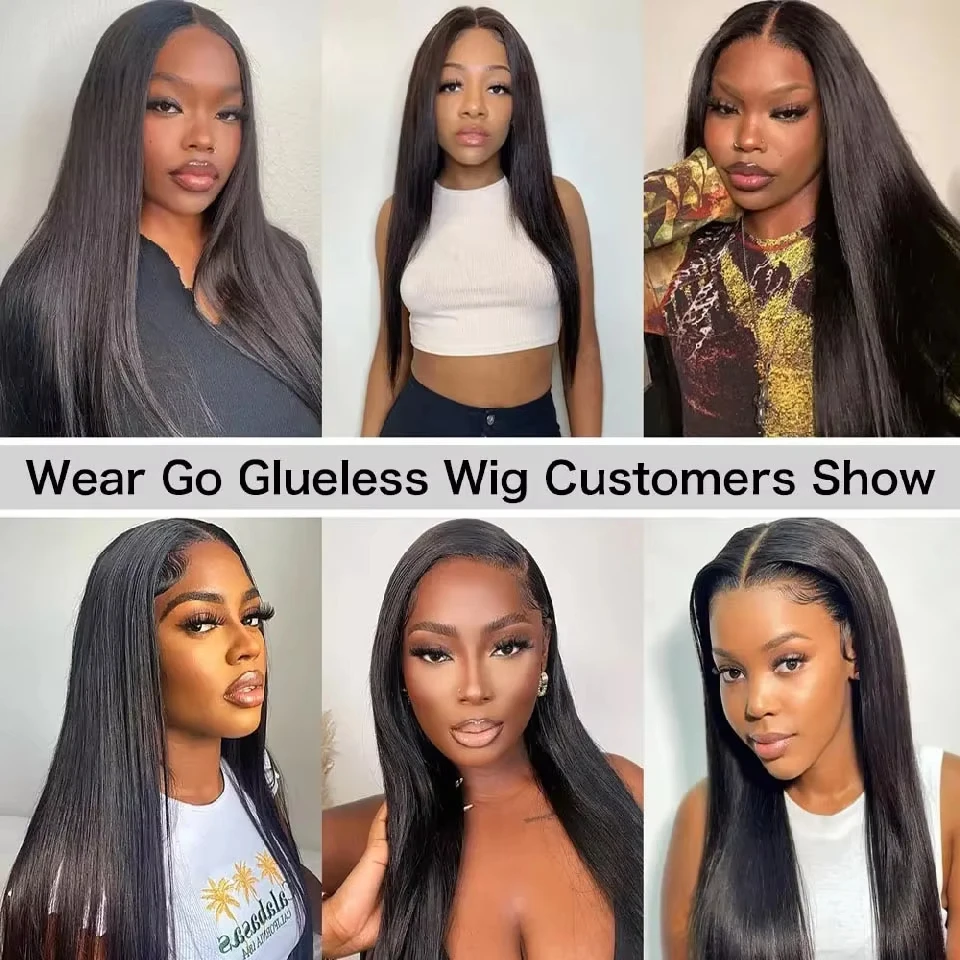 5x5 Pre Cut Hd Lace Closure Wigs 230% Glueless Wigs Human Hair Ready To Wear Bone Straight Lace Front Wigs Human Hair For Women