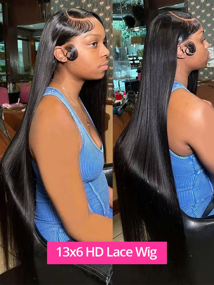 5x5 Pre Cut Hd Lace Closure Wigs 230% Glueless Wigs Human Hair Ready To Wear Bone Straight Lace Front Wigs Human Hair For Women