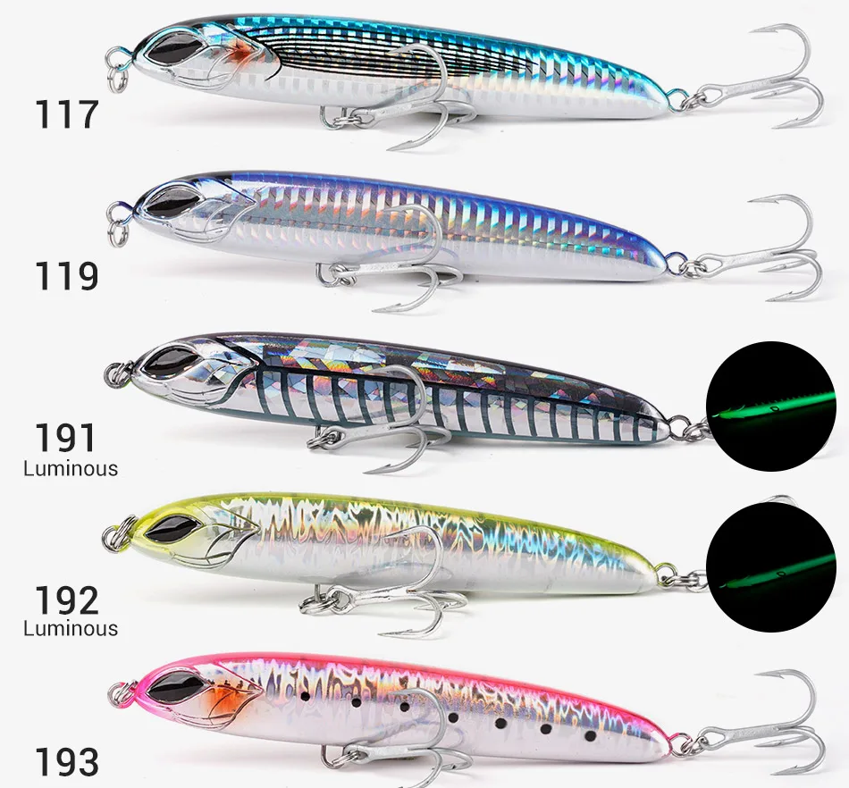 Noeby Sinking Heavy Stickbait Lure 115mm 64g 130mm 81g Pencil Jigs Artist Sea Fishing Lure Hard Baits Saltwater Fishing Lures