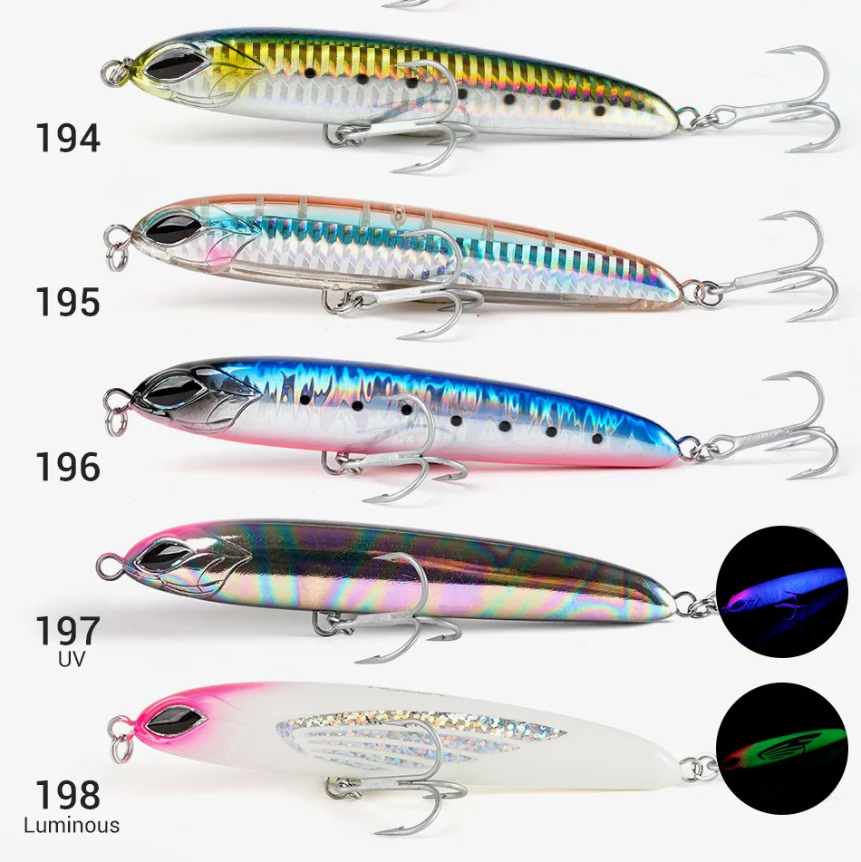 Noeby Sinking Heavy Stickbait Lure 115mm 64g 130mm 81g Pencil Jigs Artist Sea Fishing Lure Hard Baits Saltwater Fishing Lures