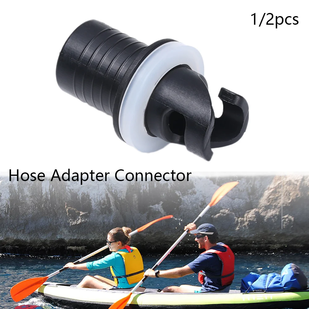 Water Sports Inflatable Boat Connector PVC Nylon Air Valve Caps Screw Hose Adapter Raft Foot Pump Fishing Kayak Boat Accessories