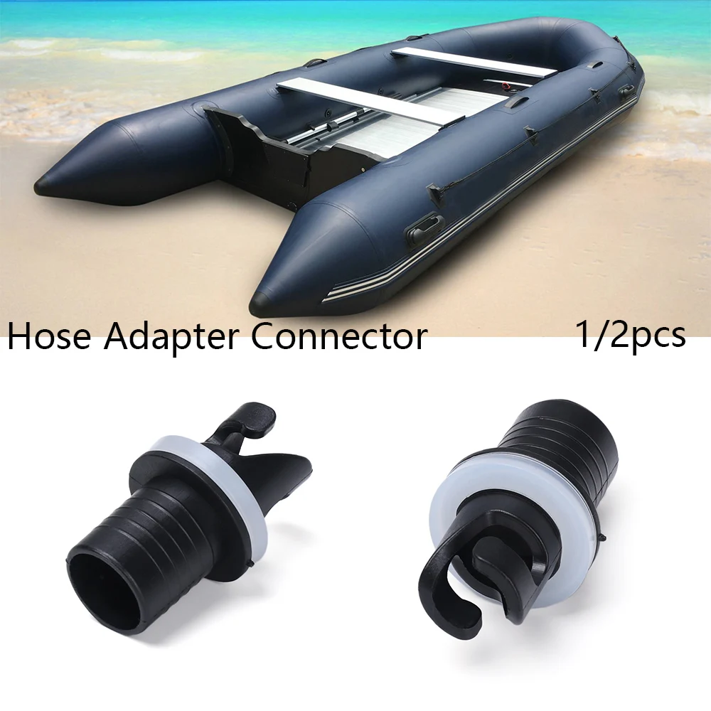 Water Sports Inflatable Boat Connector PVC Nylon Air Valve Caps Screw Hose Adapter Raft Foot Pump Fishing Kayak Boat Accessories