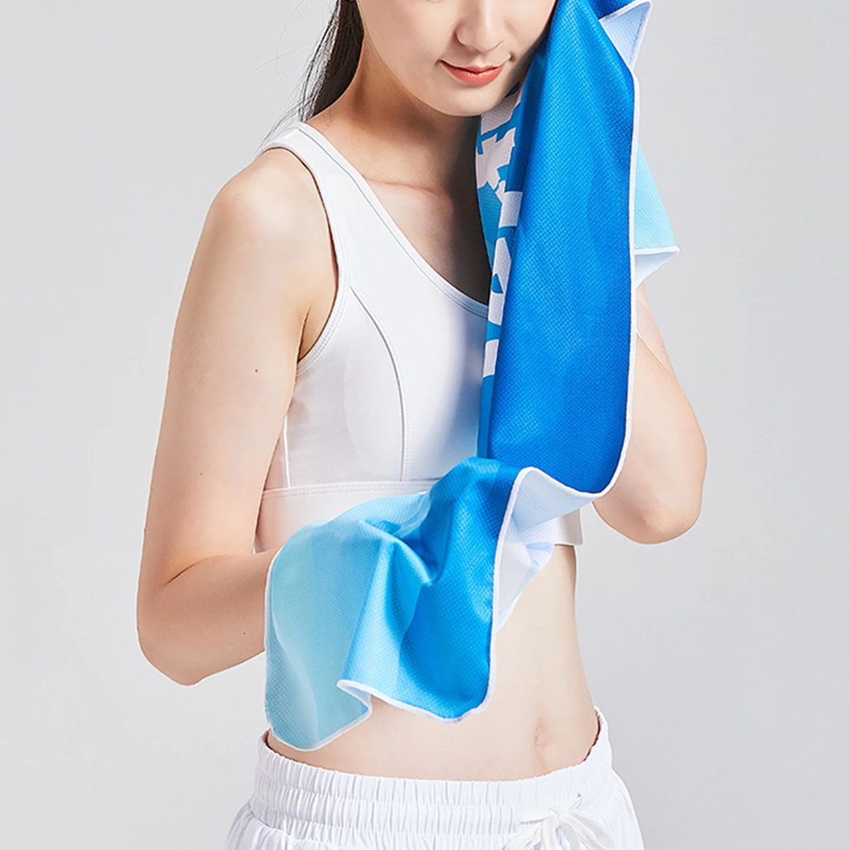 1Pc Quick Drying Towel Breathe Cold-feeling Towel Sweat-absorbent Towel For Sports Fitness Running Gym Yoga Soft Microfiber Towe