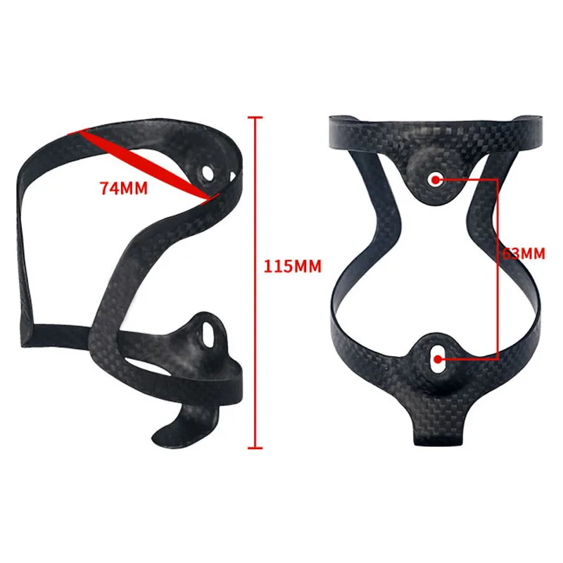 Modified 10g±3g Hot Ultralight 3k full Carbon Fiber Water Bottle Cage MTB/Road Bicycle Botellero Carbono Bike Bottle Holder