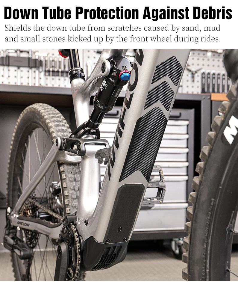 LEBYCLE MTB Road Bicycle Chain Protection Sticker Bike Frame Protection Sticker Bike Front Fork Protective Film