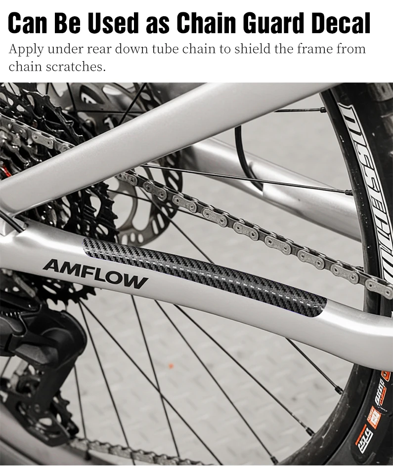 LEBYCLE MTB Road Bicycle Chain Protection Sticker Bike Frame Protection Sticker Bike Front Fork Protective Film