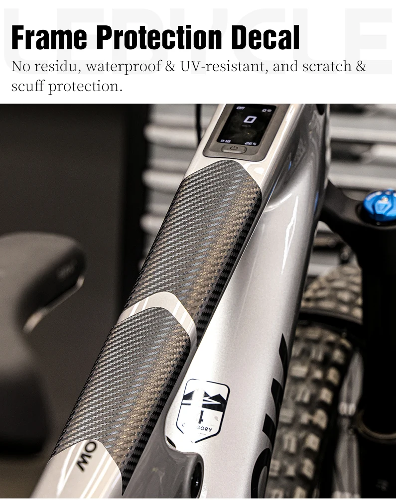 LEBYCLE MTB Road Bicycle Chain Protection Sticker Bike Frame Protection Sticker Bike Front Fork Protective Film