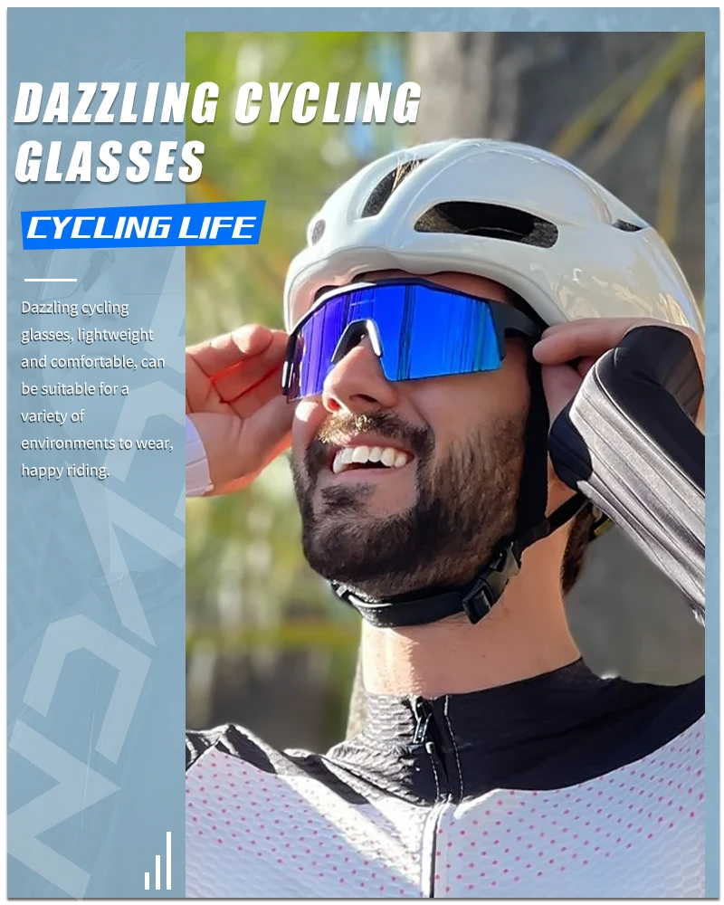 Kapvoe Cycling Sunglasses UV400 Cycling Glasses Polarized Built-in Myopia Frame Man Bicycle Eyewear Outdoor MTB Bike Goggles