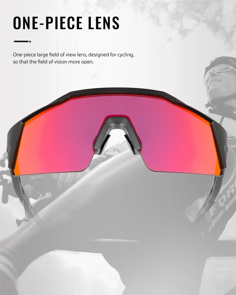 Kapvoe Cycling Sunglasses UV400 Cycling Glasses Polarized Built-in Myopia Frame Man Bicycle Eyewear Outdoor MTB Bike Goggles