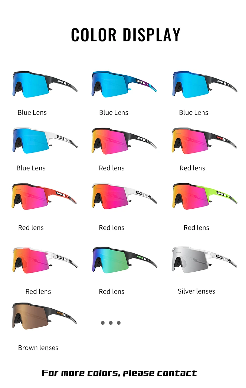 Kapvoe Cycling Sunglasses UV400 Cycling Glasses Polarized Built-in Myopia Frame Man Bicycle Eyewear Outdoor MTB Bike Goggles