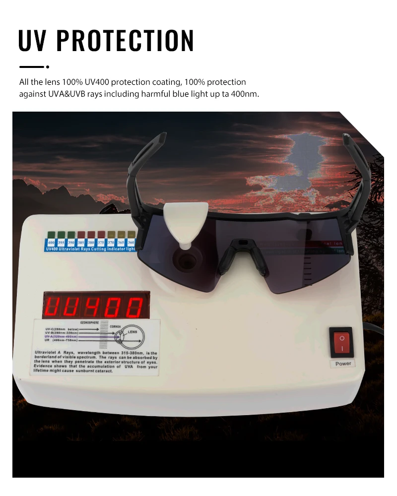 Kapvoe Cycling Sunglasses UV400 Cycling Glasses Polarized Built-in Myopia Frame Man Bicycle Eyewear Outdoor MTB Bike Goggles