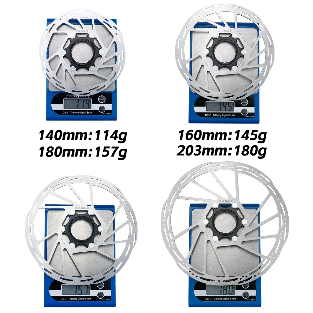 ZRACE Center Lock Brake Disc Rotor Strong Heat Dissipation Floating 140/160/180/203, for MTB / Road