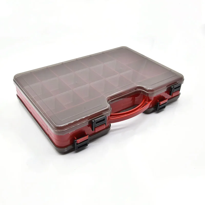 Double Sided Fishing Tackle Box Fishing Accessories Tool Storage Boxes Fish Hook Lure Fake Bait Boxes For Carp Fishing Goods