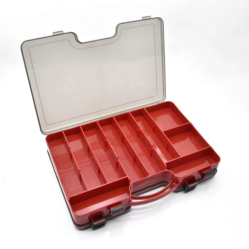 Double Sided Fishing Tackle Box Fishing Accessories Tool Storage Boxes Fish Hook Lure Fake Bait Boxes For Carp Fishing Goods