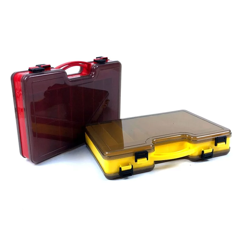 Double Sided Fishing Tackle Box Fishing Accessories Tool Storage Boxes Fish Hook Lure Fake Bait Boxes For Carp Fishing Goods