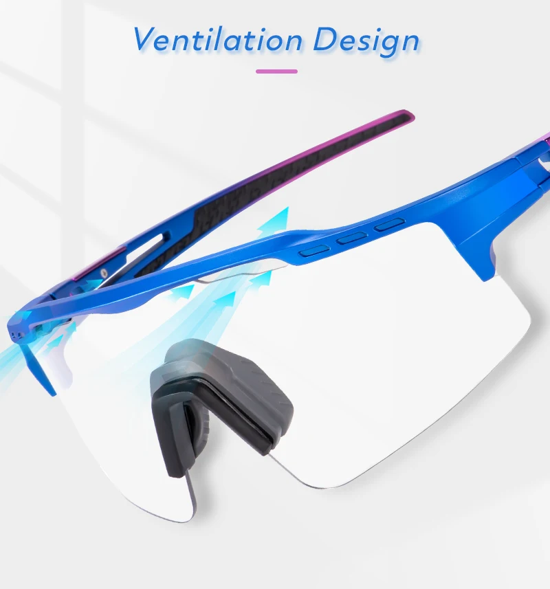 Photochromic Sunglasses UV400 Bike Bicycle Glasses Men's Blue Sports Woman Cycling Eyewear Outdoor MTB Glasses Bike Goggles